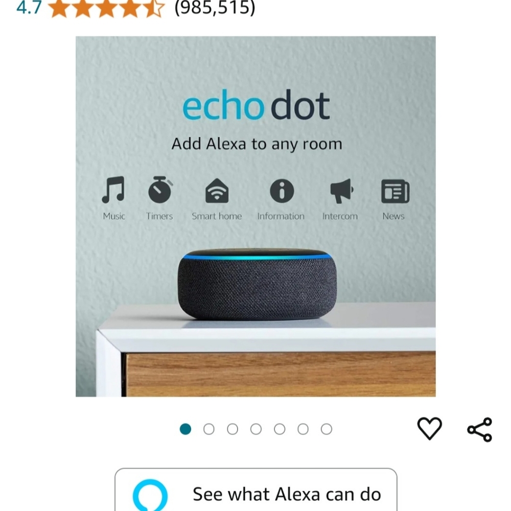 Echo Dot 3rd Generation Smart Speaker